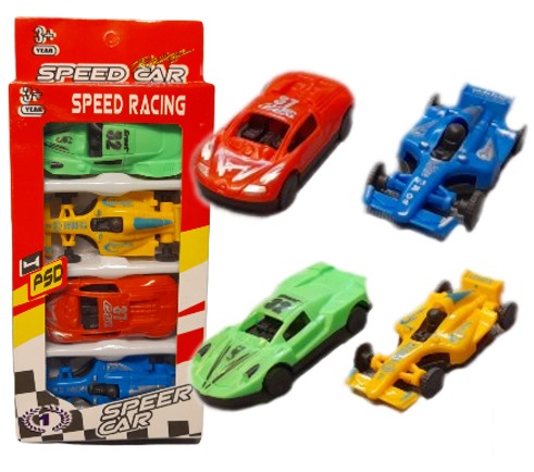 SET DE AUTOS 4 PIEZAS X 1
